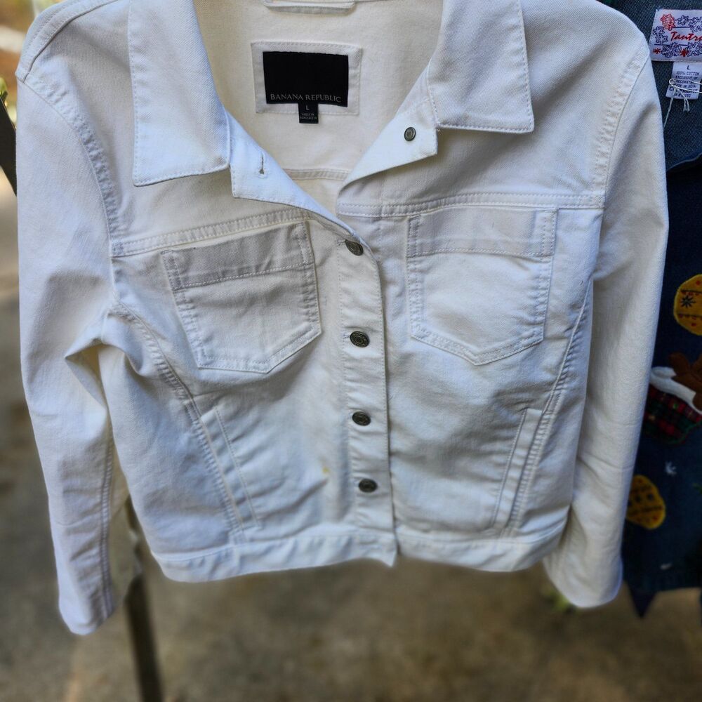 White Banana Republic Jeans Jacket - Good Condition